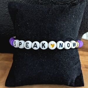 Taylor Swift Friendship Bracelet Speak Now Vinyl Stretchable Stackable Swiftie